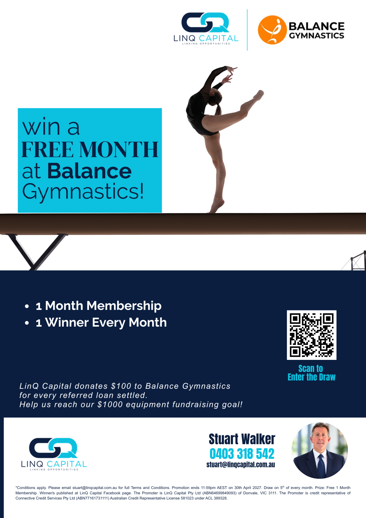 LinQ Capital X Balance Gymnastic poster